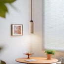 Helnys Wood Handle LED Pendant Lamp Modern Hanging Light for Home Décor