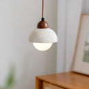 Helnys White Glass Ball LED Pendant Lights Modern Hanging Lights