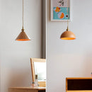 Helnys Ash Wood LED Pendant Lamp with Copper Socket - Adjustable Hanging Lights