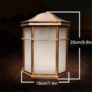 Helnys Rustic E27 Outdoor Wall Sconce with Frost Acrylic Shade