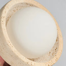 Helnys Yellow Travertine LED Pendant Lamp White Glass Nordic Modern Hang Lamp