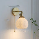 Helnys Ceramic LED Pendant Light - Modern Copper Hanging Lamp