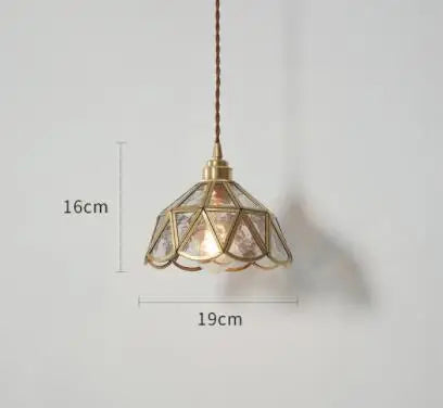 Helnys Blue Glass Pendant Lights for Bedroom Dinning Living Room