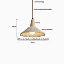 Helnys Yellow Travertine LED Pendant Light for Bedroom and Balcony