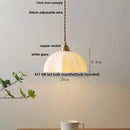 Helnys White Glass LED Pendant Lamp Modern Nordic Hanging Lights for Home