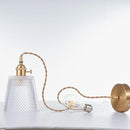 Helnys Glass LED Pendant Lamp with Adjustable Knob Switch