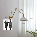 Helnys Ceramic LED Wall Sconce Pull Chain Switch Up Down Light