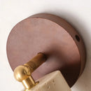 Helnys Copper LED Wall Light: Modern Nordic Stone Bedside Lamp for Study Hallway