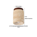 Helnys Yellow Travertine LED Ceiling Light: Nordic Modern Glass Ball Ceiling Lamp