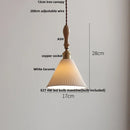 Helnys White Ceramic LED Pendant Lamp Living Room Nordic Modern Adjustable Light