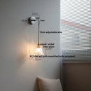 Helnys White Glass LED Wall Lights with Pull Chain Switch - Modern Nordic Design