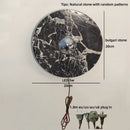 Helnys Round Stone LED Wall Lamp Sconce Shower White Ball G9 Bulb