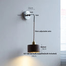 Helnys Walnut Ash LED Wall Lamp Sconce - Adjustable Japanese Style Stair Light Fixtures