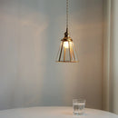 Helnys Clear Glass LED Pendant Light - Wire Adjustable Nordic Modern Decor Hanging Lamp