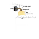 Helnys Iron Wood LED Wall Light with Pull Chain Switch