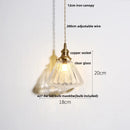 Modern Nordic Glass Pendant Light Fixture - Helnys Copper Socket LED Hanging Lamp