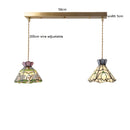 Helnys Flower Glass Copper Hanging Lamp: Nordic Modern LED Pendant Light