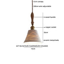 Helnys White PVC LED Pendant Light Japan Style Hanging Lamp