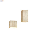 Helnys Square Stone LED Wall Light Sconce Modern Nordic Bathroom Mirror Lights