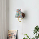 Helnys Flower Cloth LED Wall Lamp for Bedroom Girls - Wall Art Decor Stair Light