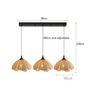 Helnys 50CM Rattan Flower Pendant Lamp LED Indoor Hanging Light Nordic Modern