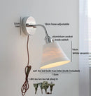 Helnys Ceramic LED Wall Light Luxury Indoor Living Room Balcony Decor Bedside Lamp