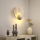 Helnys Nordic Modern LED Wall Lights Yellow Travertine Interior Home Decor Bedside Lamp