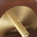 Helnys Wood LED Wall Light with Pull Chain Switch, Modern Copper Vanity Lamp