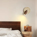 Helnys Stone Wood LED Wall Sconce Pull Chain Switch Mirror Light Fixtures