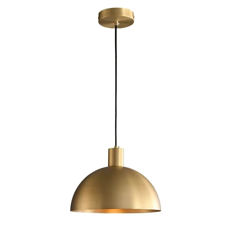 Nordic Modern Helnys LED Copper Pendant Lights 20cm 25cm