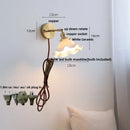 Helnys LED Wall Lights Pull Chain Switch Bedroom Bedside Lamp