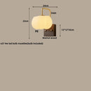 Helnys Glass Wall Light Fixture Modern Nordic Walnut Wood Lamparas