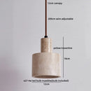 Helnys Yellow Travertine LED Pendant Lights Fixture Modern Nordic Hanging Lamp