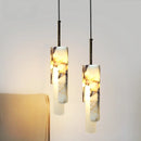 Helnys Bulgari Stone Chandelier Pendant Light for Dining Coffee Room Kitchen Home Decor