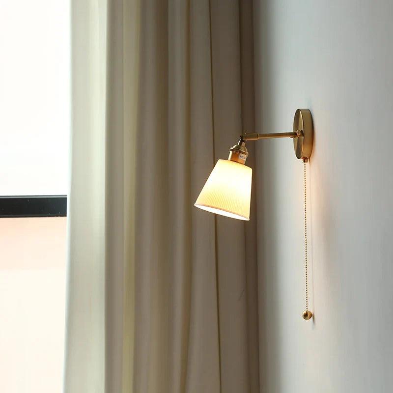 Helnys Rotatable Ceramic LED Wall Light - Modern Nordic Stair Fixture