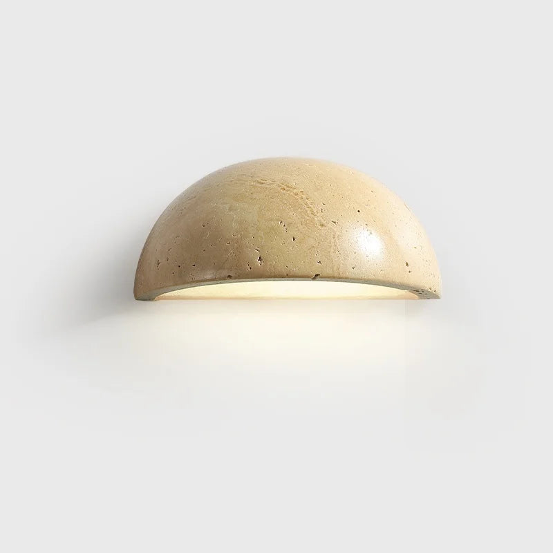 Helnys Yellow Stone LED Wall Lamp Sconce Japan Style Bathroom Mirror Light
