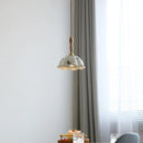 Helnys Butterfly Ceramic LED Pendant Lamp with Wooden Handle Copper Socket