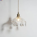 Helnys LED Glass Pendant Lights Adjustable Indoor Home Decor Hang Lamp