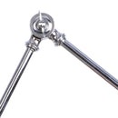 Helnys Vintage Chrome Glass Wall Lamp with Pull Chain Switch