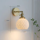 Helnys Ceramic LED Pendant Light - Modern Copper Hanging Lamp