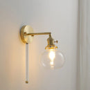 Helnys Glass Ball Wall Sconce Modern Nordic Lighting for Bedroom and Bathroom