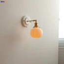 Helnys Copper Arm LED Wall Sconce for Bedroom Bathroom Mirror