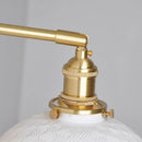 Helnys Nordic LED Wall Light Brass Bedside Lamp Chrome Pull Chain Switch