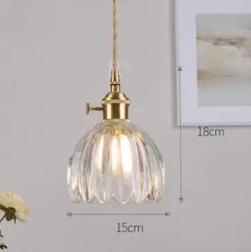 Helnys Blue Glass Pendant Lights for Bedroom Dinning Living Room