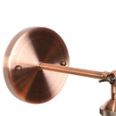 Helnys Red Bronze LED Wall Lamp Pull Chain Switch Clear Glass Vintage Retro Stair Light