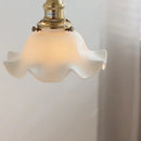 Helnys Ceramic Flower Design LED Wall Lamp for Bedroom and Bathroom