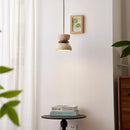 Helnys Yellow Travertine LED Pendant Lights Fixture Modern Nordic Hanging Lamp