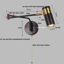 Helnys Rotatable LED Wall Sconce Swing Arm Stair Light Fixture for Home Décor