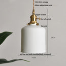 Helnys Minimalism LED Pendant Lamp Ceramic Wood Hanging Light Fixture
