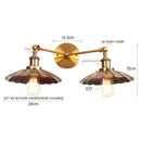 Helnys Vintage LED Wall Lamp Iron Industrial Style Loft Wandlamp